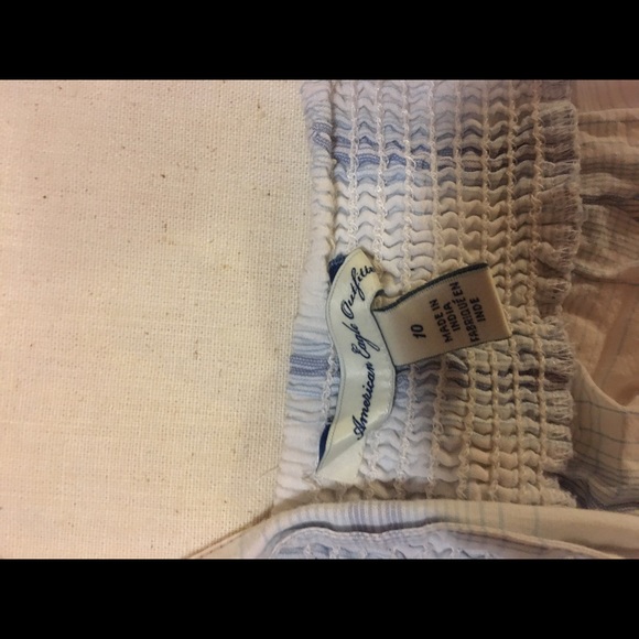 Pale Blue AEO babydoll tank size 10 plaid - Picture 2 of 3